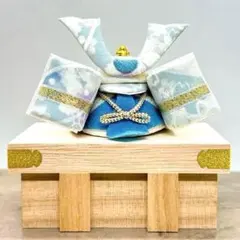 【新品未使用】5月　端午の節句　龍虎堂　リュウコドウ透彩兜飾り（長持付）そら