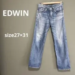Edwin503 デニムパンツ　size27×31 ダメージジーンズ