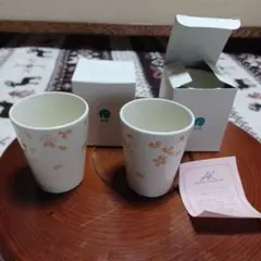 AYAKO KOSHINO 桜模様 湯飲み 4個セット