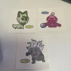 ポケモンパン　シール　3点セット