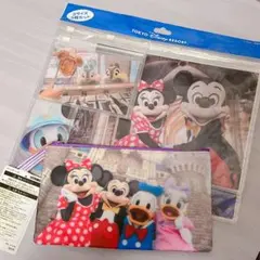 【おまけ付き】東京ディズニーリゾート限定　実写　ペンケース　ファスナー付きケース