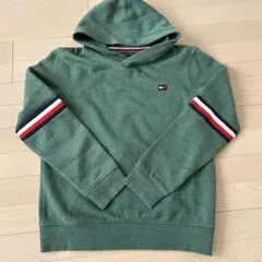 TOMMY HILFIGER 裏起毛スエットパーカー　深緑　size１６４
