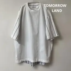 TOMORROWLAND ドッキング オーバーサイズ　半袖Tシャツ ストライプのサムネイル
