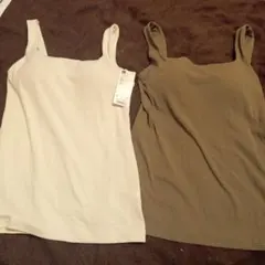 ◡̈☆プロフ必読☆様専用タンクトップ　カップあり　 2色セット Sサイズ　GU