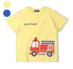 LITTLE BEAR CLUB 消防車仕掛け半袖Tシャツ　v36889のサムネイル