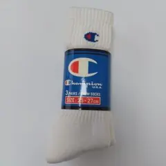 靴下 Champion ホワイトソックス 3足セット 25-27cm