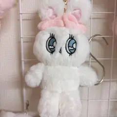 エスターバニーぬいぐるみハートキーチェーンストラップ☆