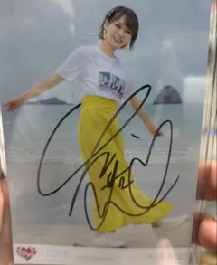 ＝LOVE大場花菜「青春サブリミナル」直筆サイン入り生写真ヒキ