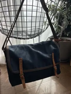 Otias ネイビー キャンバス ショルダーバッグのサムネイル