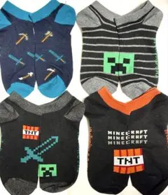 新品　マイクラフト　クリパ　TNT ニンテンドー　ゲーム　人気　キャラ　ソックス