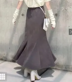 GRL スエードマーメイドスカート［dk930］ グレー　L