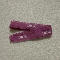Dior ロゴ入りピンクリボン　リボン　ピンクリボン