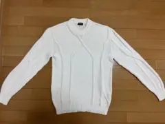 DIESEL ホワイト ニットセーター　S