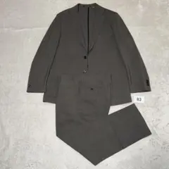 83 クリーニング済　春夏　グリーンレーベル　スーツ　ブラウン　50 88 XL