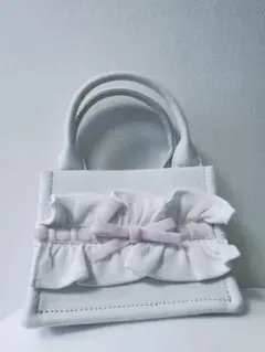 JILTU petit frill shoulder bag white バッグ - メルカリ