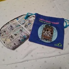 ディズニー　ミッキー　ミニー　巾着　ポーチ