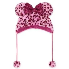 【ディズニー】ファンキャップ ミニー ピンク レオパード ヒョウ柄