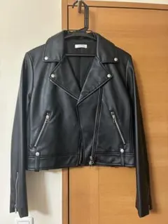 INGNI ブラックライダースジャケット　レザー