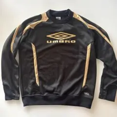 UMBRO アンブロ スウェット トレーナー ブラック ゴールド