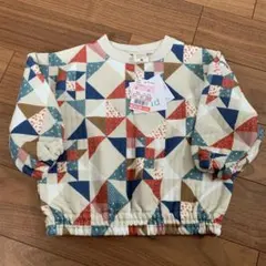 softcheese キルト柄トレーナー　90サイズ