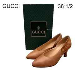 【GUCCI】レザーパンプス　36 1/2