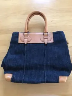 ダコタ　デニム ハンドバッグ ネイビー