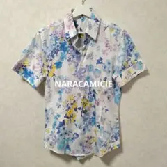NARACAMICIE イタリア半袖シャツ 花柄 絵画のサムネイル