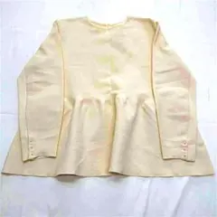 & デュノワール パールボタン フレアニットプルオーバー F アイボリー