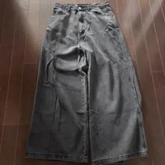 GRL ワイドデニムパンツ ブラックのサムネイル