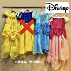 公式ディズニープリンセス コスチュームドレス3種類