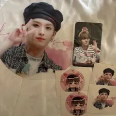 Stray Kids スキズ　リノ　うちわステッカートレカセット