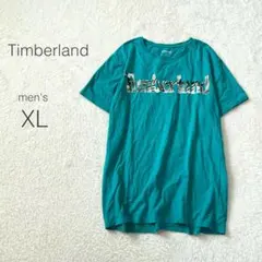 【ティンバーランド】ボタニカルロゴ半袖Tシャツ 綿100 インド製 大きいサイズ
