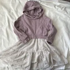 即日発送可能！　petit main フード付きワンピース