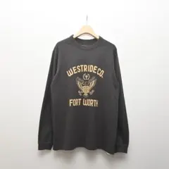 け*ー様 WESTRIDE ウエストライド 長袖 ロゴ Tシャツ 40 ブラックのサムネイル