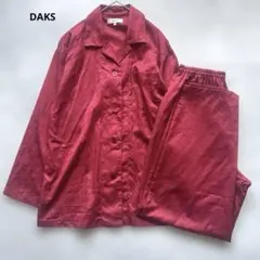 DAKS 赤色 パジャマセット 総柄 Mサイズのサムネイル