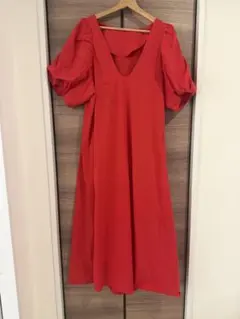 GALLARDAGALANTE パフスリーブ ロングワンピース
