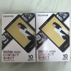 FUJIFILM instax mini CONTACT SHEET 2箱