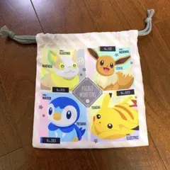 ポケットモンスター　巾着　パステルピンク
