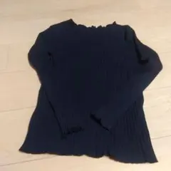 ブランシェス リブトップス ブラック 150cm