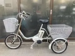 中古電動自転車ヤマハPASワゴン 18\16インチシルバー三輪3輪横浜№6252 中古電動自転車 ヤマハ PASワゴン 18インチ 三輪3輪 横浜№6252