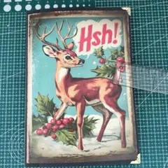 Xmasおすそ分けファイル台紙❦ジャンクジャーナル風　トナカイ