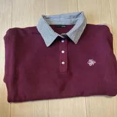 【美品】RANAN シャツカラードッキングニット