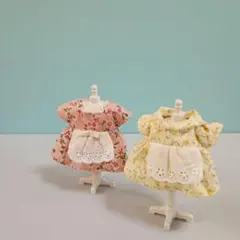 ②２枚セット【お母さん用】着せ替え服お洋服　ワンピースシルバニアファミリー当時物