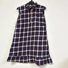チェック ワンピース