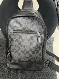 COACH スリングバッグ ブラック/グレー