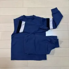 UNIQLO エアリズム ウルトラストレッチセット キッズ 140 ブルー