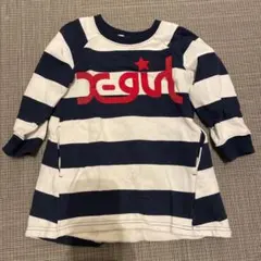 x-girl ストライプ柄 ワンピース 100cm