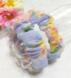 アームバンド透ける素材の花柄