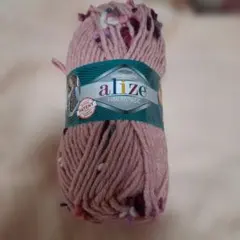 Alize MAXI FLOWER 手編み用毛糸 100g ピンク系