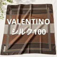 VALENTINO スカーフ シルク100% イタリア製 大判 ヴィンテージのサムネイル